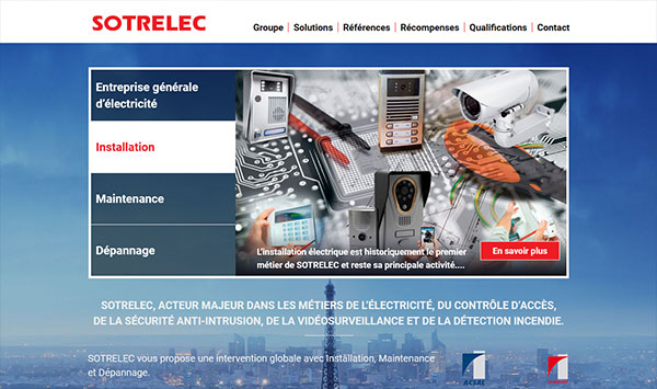 Création Site Internet GROUPE SOTRELEC