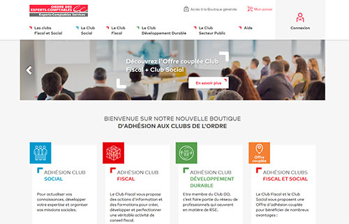 UX / Design BOUTIQUE de L'ORDRE DES EXPERTS-COMPTABLES