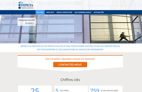Conception Site Web FONCIA PIERRE GESTION
