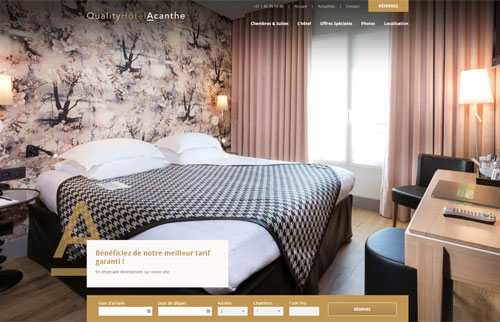 Webmastering Hôtel Acanthe