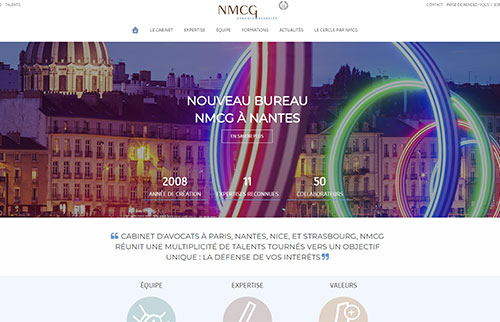 Création site web AVOCATS NMCG