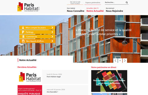 Voir le Site Internet PARIS HABITAT