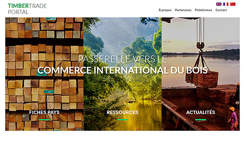 Création du site TIMBER TRADE PORTAL