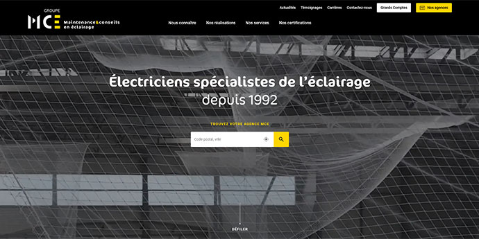 Création Site Internet GROUPE MCE
