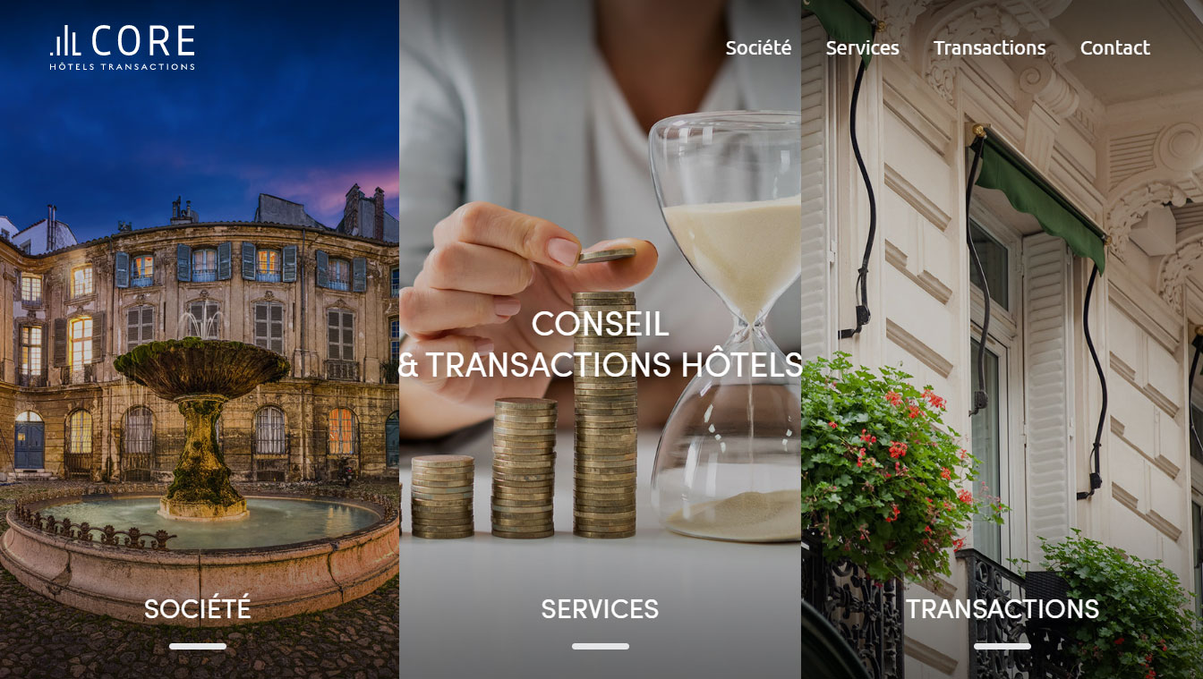 Création Site CORE HOTELS TRANSACTIONS